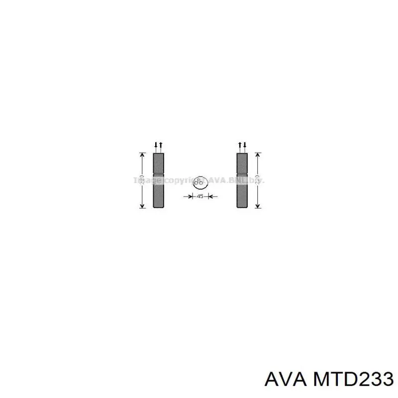 MTD233 AVA receptor-secador del aire acondicionado