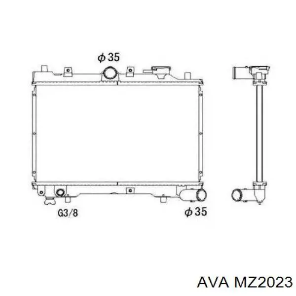 MZ2023 AVA Refrigeración del motor