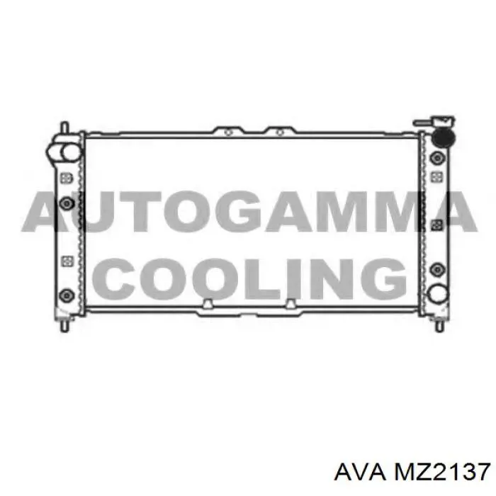 B66T15200B Mazda radiador refrigeración del motor