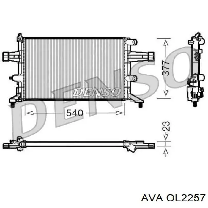 OL2257 AVA radiador
