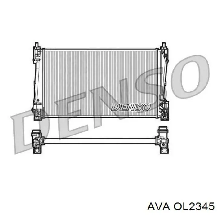 OL2345 AVA radiador refrigeración del motor