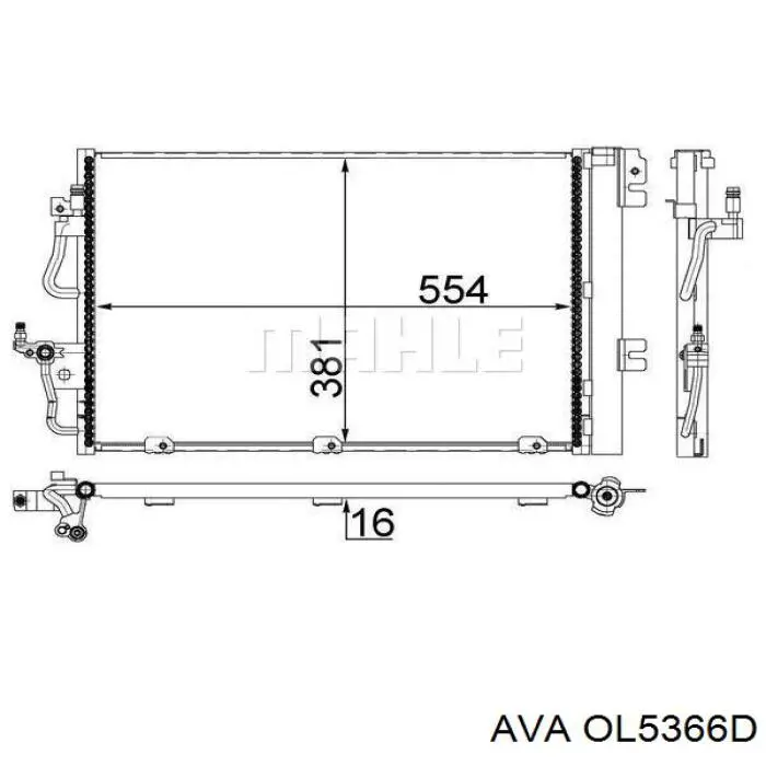 Aire acondicionado capacitor AVA OL5366D precio, desde 87,50 EUR