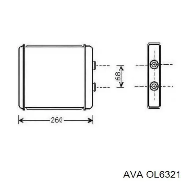 Radiador calefacción OL6321 AVA