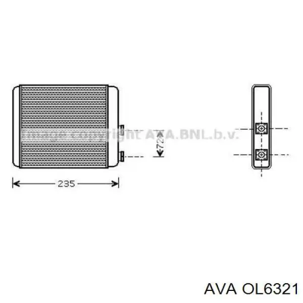 Radiador de calefacción AVA OL6321 precio, desde 40,31 EUR