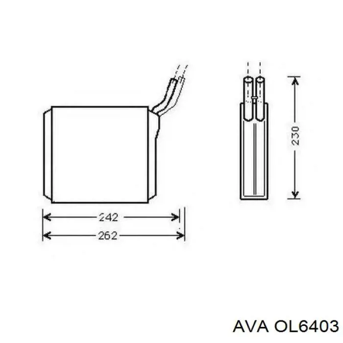 OL6403 AVA radiador de calefacción