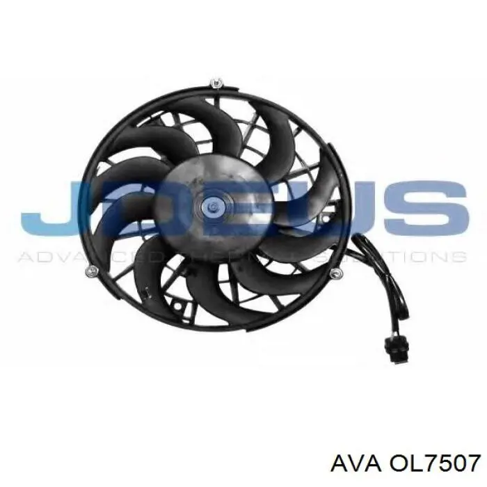 OL7507 AVA Ventilador eléctrico de aire acondicionado completo (motor y aspa)
