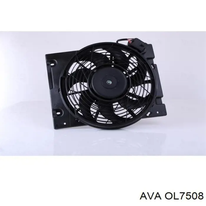 OL7508 AVA difusor de radiador, ventilador de refrigeración, condensador del aire acondicionado, completo con motor y rodete