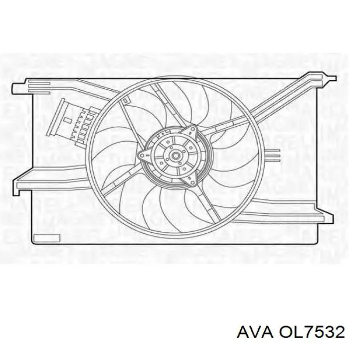 OL7532 AVA Electroventilador del motor