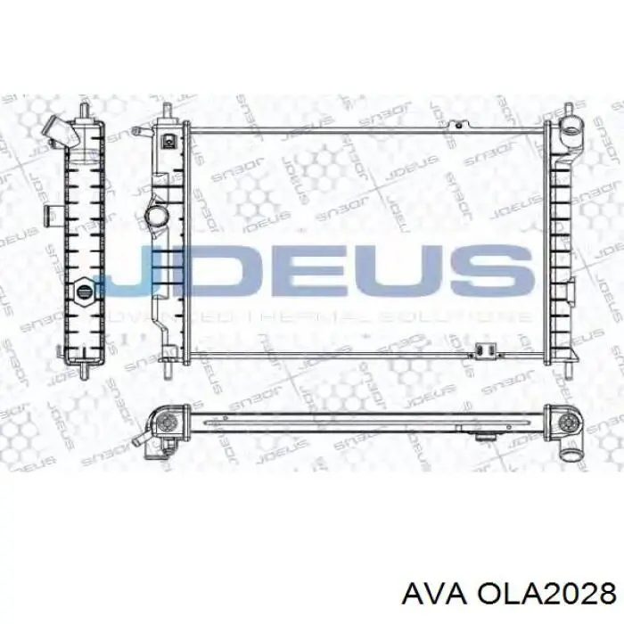 OLA2028 AVA radiador refrigeración del motor