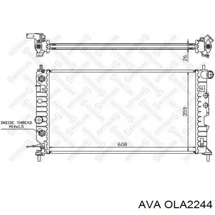 Comprar OLA2244 AVA Radiador de auto