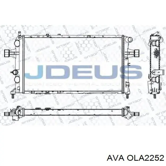 OLA2252 AVA radiador refrigeración del motor