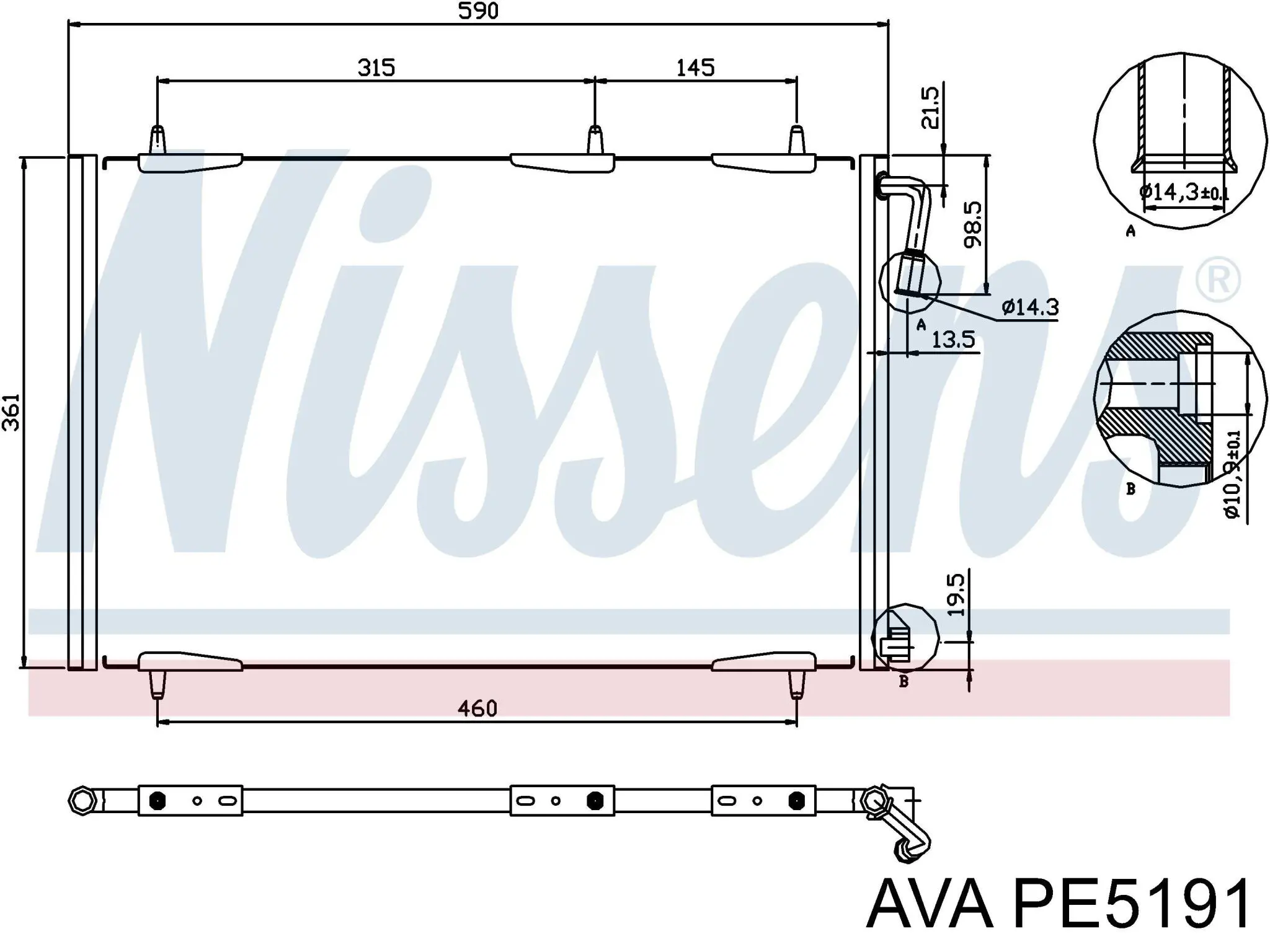 PE5191 AVA condensador aire acondicionado