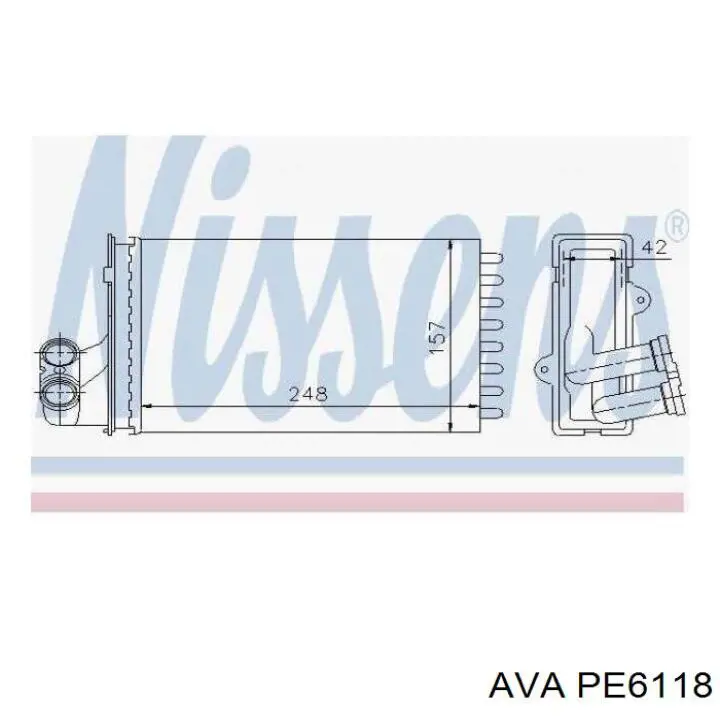 PE6118 AVA radiador de calefacción