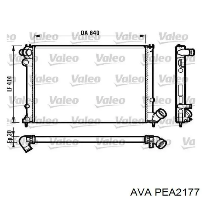 Radiador 731586 VALEO