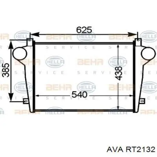 RT2132 AVA radiador refrigeración del motor