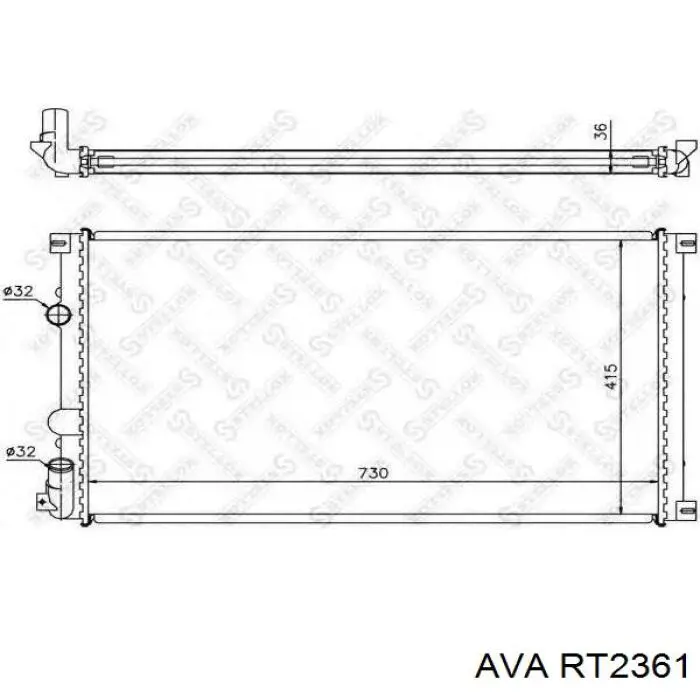 Radiador refrigeración del motor Renault Master 2 HD, FD