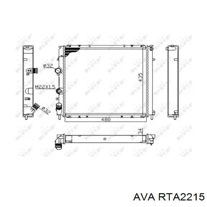 RTA2215 AVA radiador