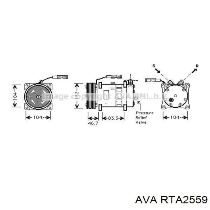 Comprar RTA2559 AVA Radiador adicional de refrigeración del motor