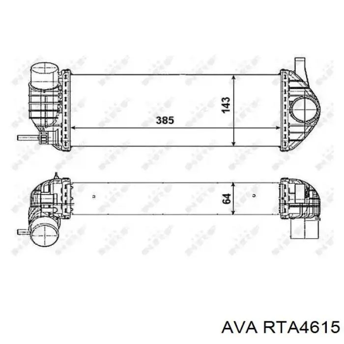 Intercooler 144963234R Mercedes