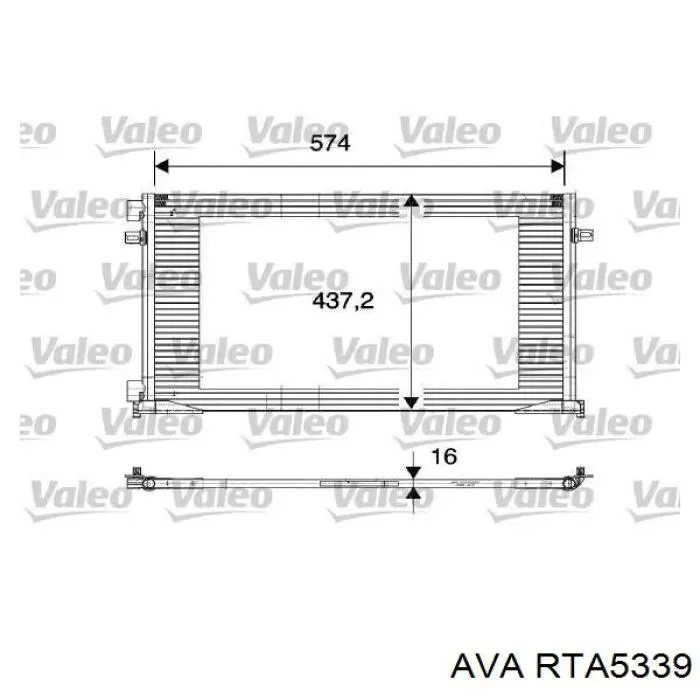 RTA5339 AVA condensador aire acondicionado