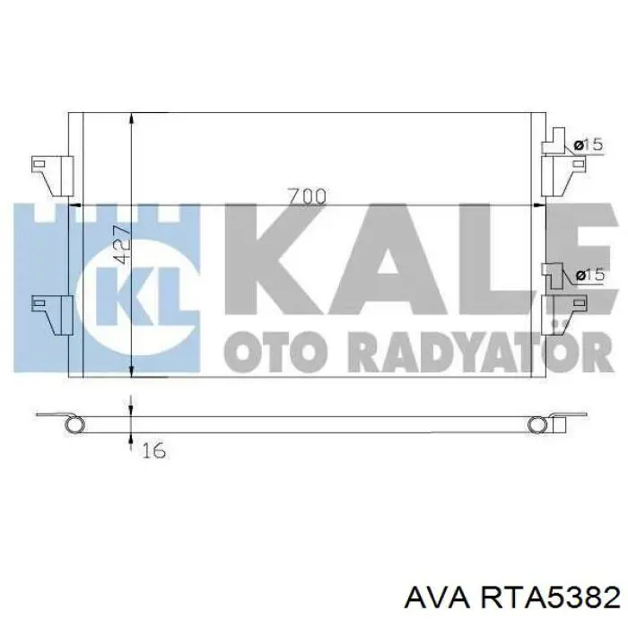 Condensador aire acondicionado Renault Espace 4 JK0