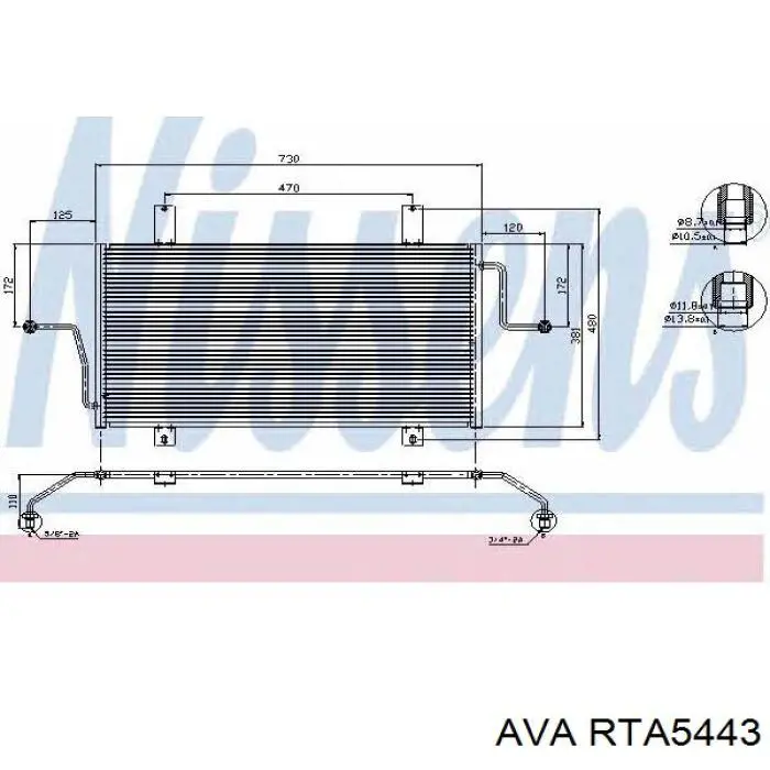 rta5443 AVA condensador aire acondicionado