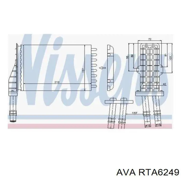 rta6249 AVA radiador de calefacción