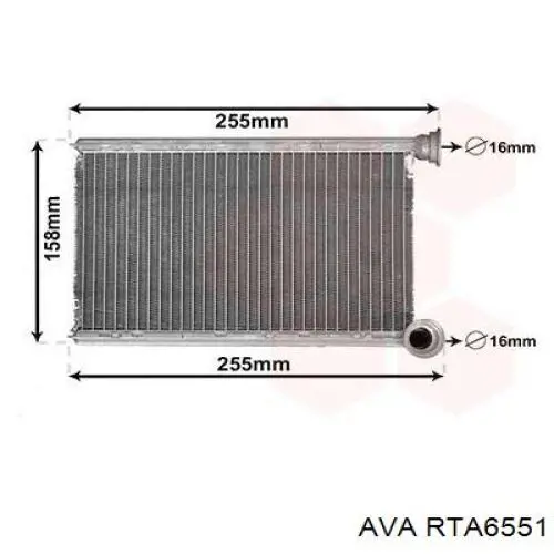 Radiador calefacción 812423 VALEO