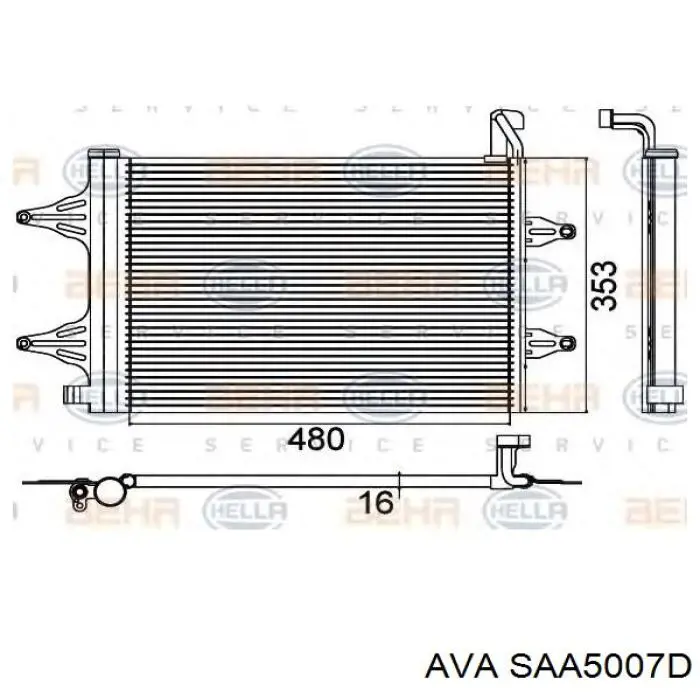 Comprar SAA5007D AVA Condensador de aire acondicionado