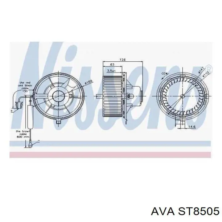 ST8505 AVA motor eléctrico, ventilador habitáculo