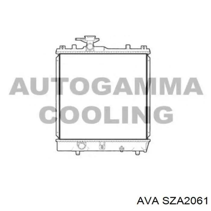 SZA2061 AVA radiador refrigeración del motor