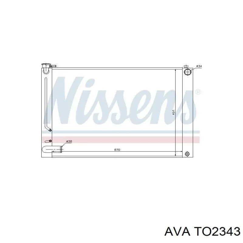 Comprar TO2343 AVA Radiador de auto