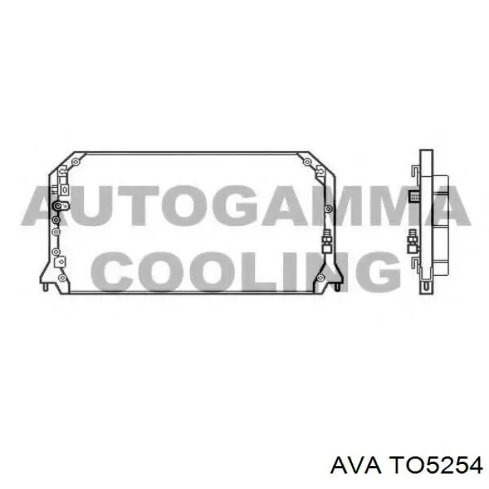 8846006061 Toyota Radiador de aire acondicionado