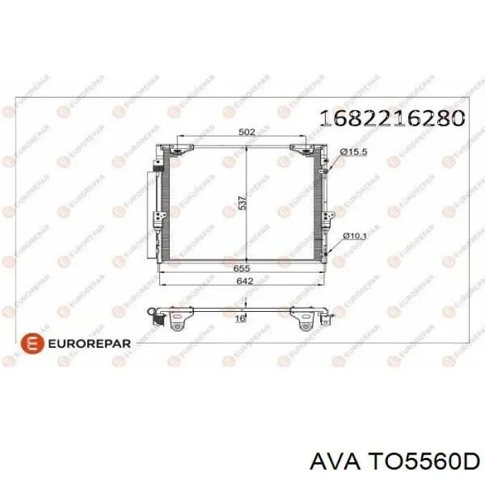 TO5560D AVA condensador aire acondicionado