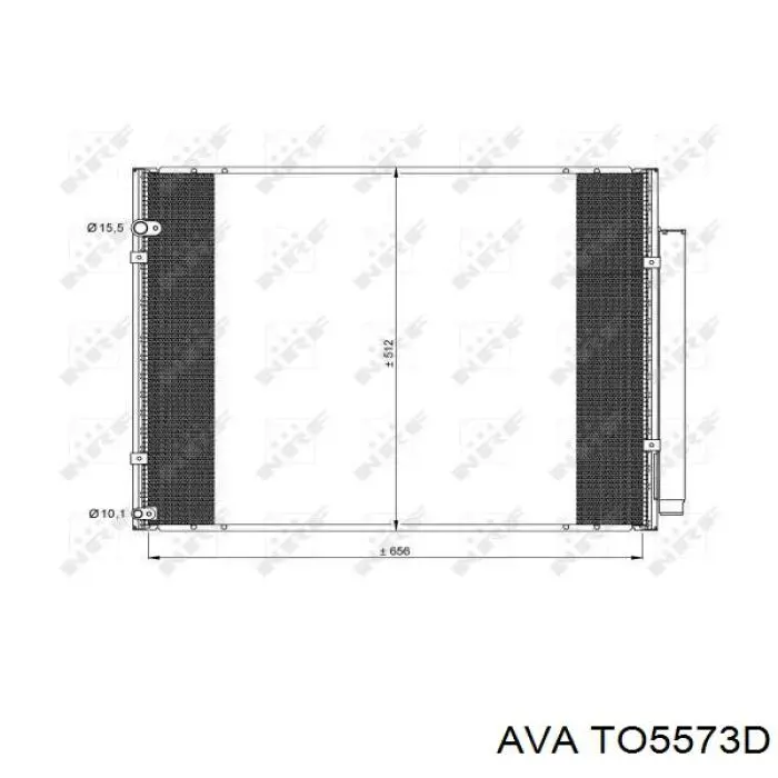 Condensador aire acondicionado 8846048090 Toyota