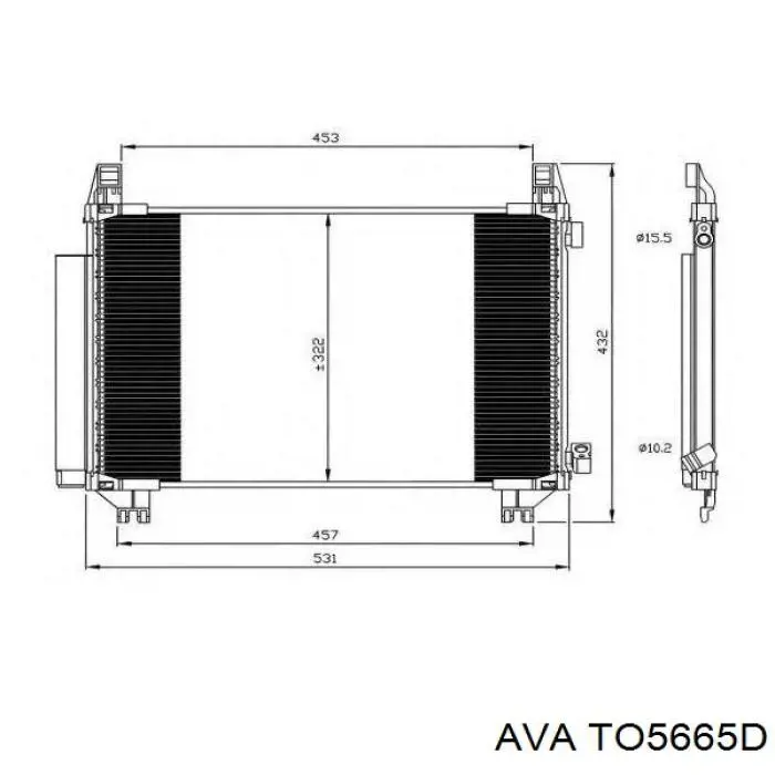 TO5665D AVA condensador aire acondicionado