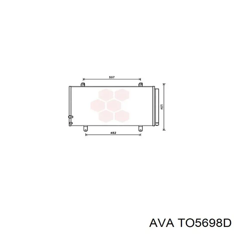 TO5698D AVA condensador aire acondicionado