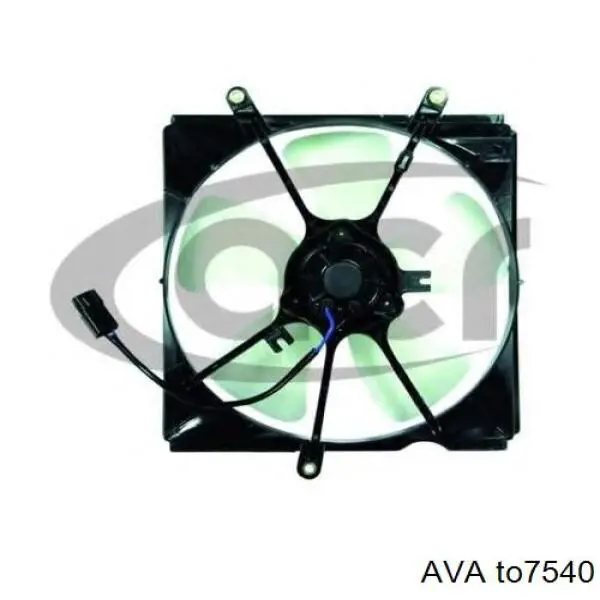 Difusor de radiador, ventilador de refrigeración, condensador del aire acondicionado, completo con motor y rodete Toyota Avensis 1 T22
