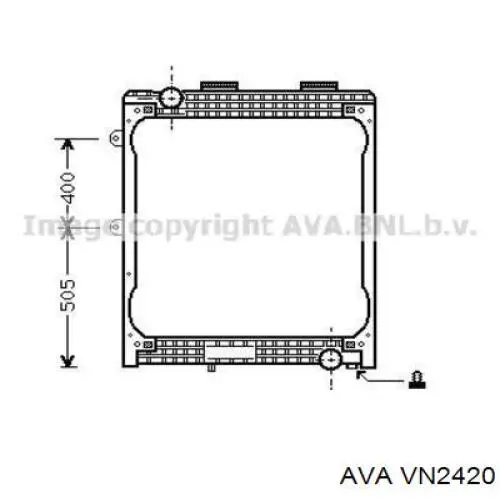 Radiador adicional de refrigeración del motor 31R77140 Eaclima