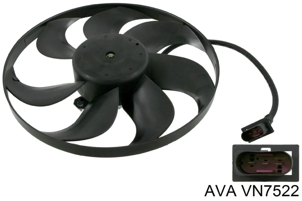 VN7522 AVA ventilador (rodete +motor refrigeración del motor con electromotor derecho)