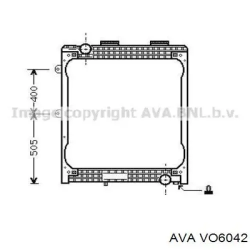 1215673 Volvo radiador de calefacción