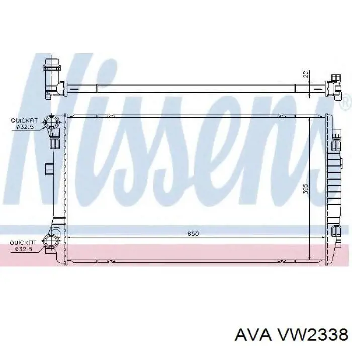 Radiador refrigeración del motor Volkswagen Golf 8 CD1, DA1
