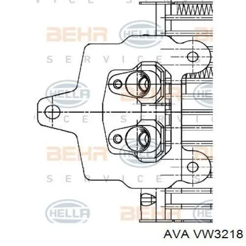 VW3218 AVA radiador enfriador de la transmision/caja de cambios