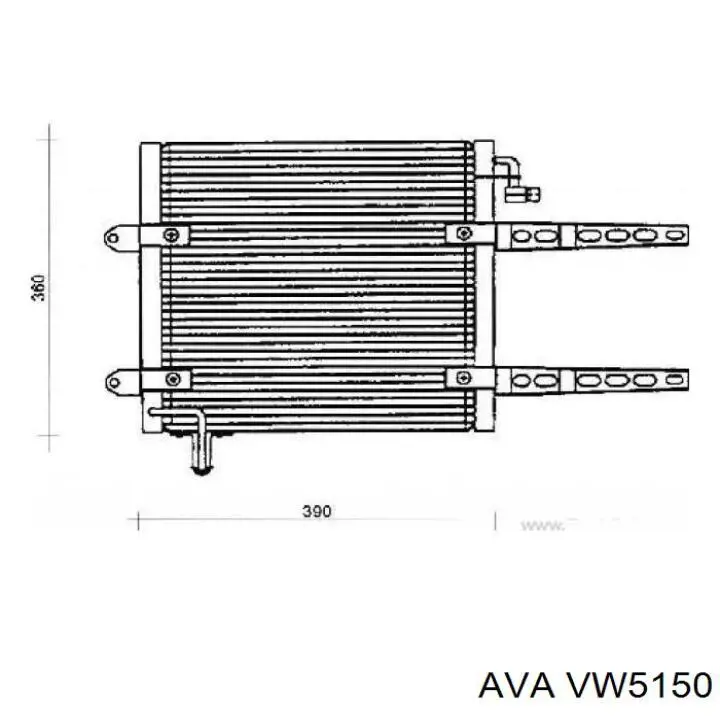 VW5150 AVA condensador aire acondicionado