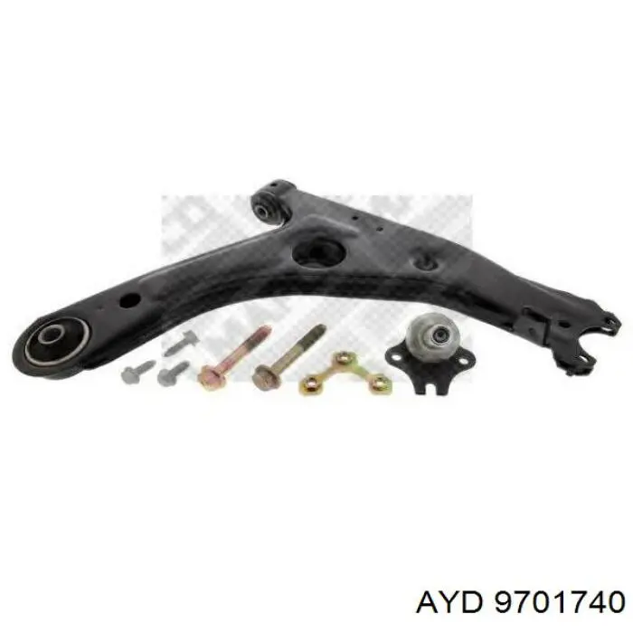 Brazo inferior izquierdo de la suspensión delantera 1H0407151A VAG