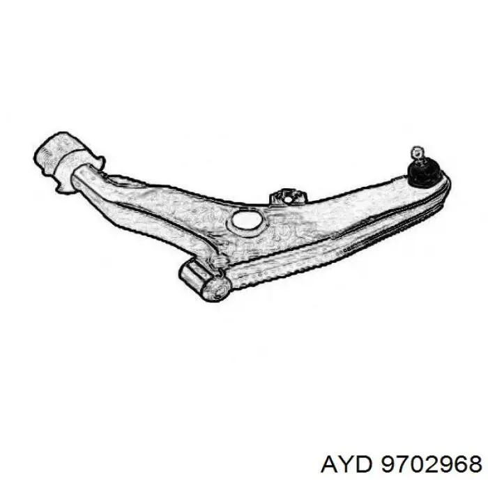 TC1117 Delphi Brazo inferior derecho de la suspensión delantera