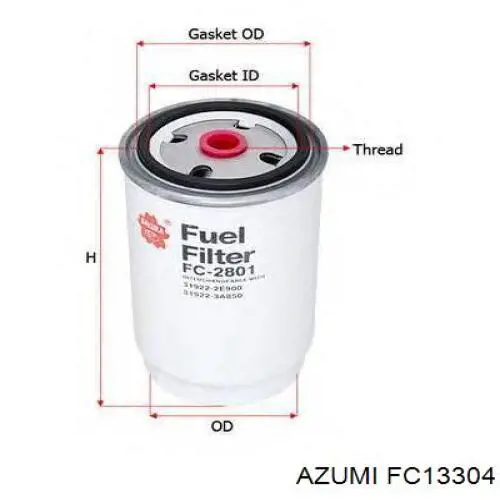 Filtro combustible KIA Rio 3 UB