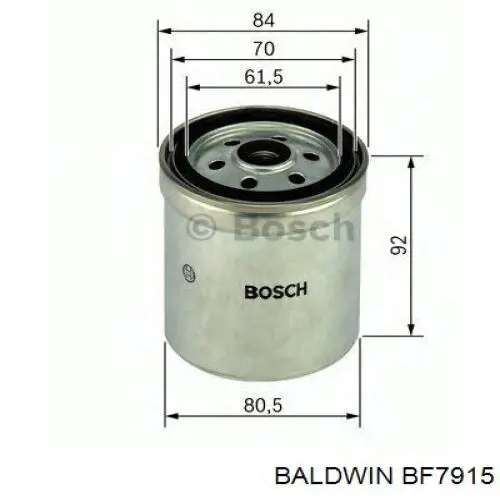 BF7915 Baldwin filtro combustible