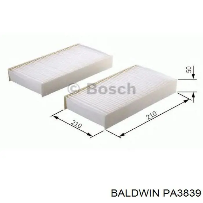 PA3839 Baldwin filtro de habitáculo