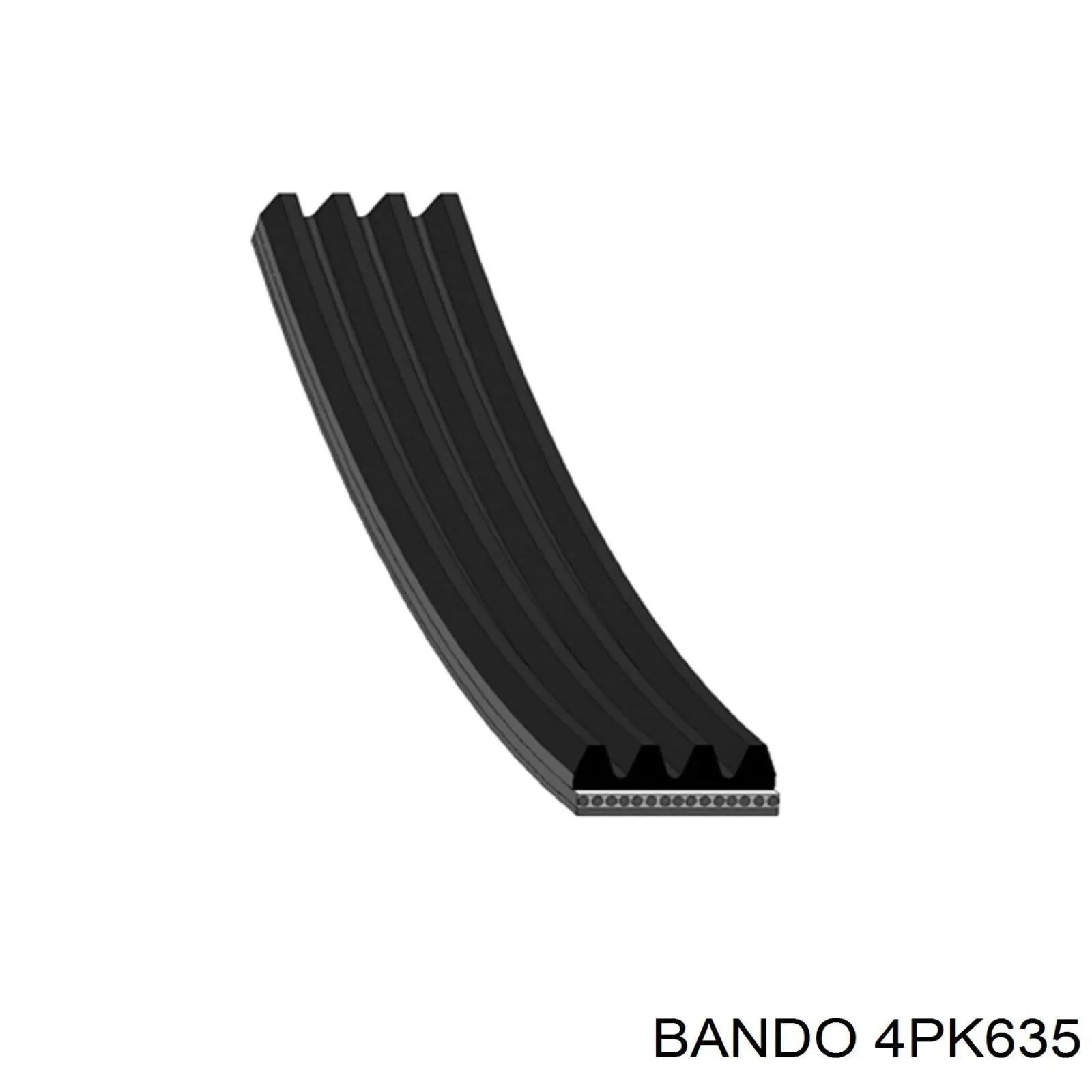 4PK635 Bando correa trapezoidal